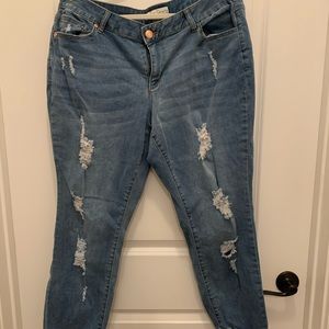 Cato distressed jeans